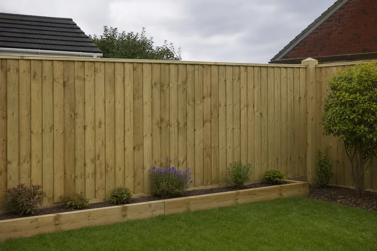Closeboard wooden fencing installed in Sutton Coldfield