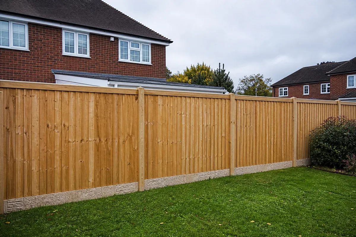 Garden fencing at a Sutton Coldfield residential property